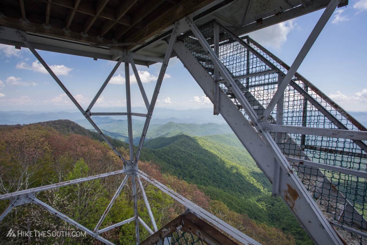 Albert Mountain via Mooney Gap. 
The very top of the fire tower is closed, but you still get amazing views from just below the platform.