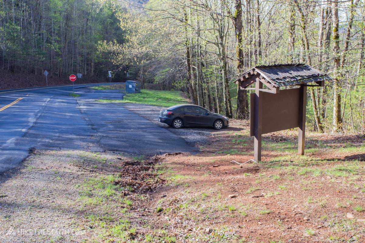 Brasstown Bald via Jacks Knob Trail. 
Parking at Jacks Gap. There's room for 8-10 vehicles.