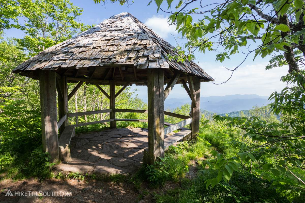 Craggy Gardens. 
Don't miss the side trail to the Gazebo Overlook on the way up/down from the Craggy Gardens Picnic Area trailhead.