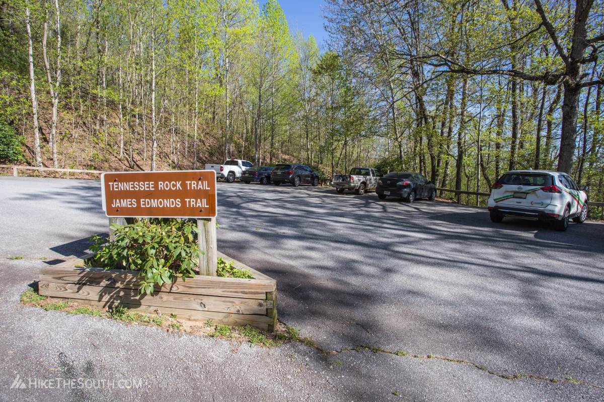 James E. Edmonds Backcountry Trail. 
Parking for both the James E. Edmonds Backcountry Trail and the Tennessee Rock Trail.