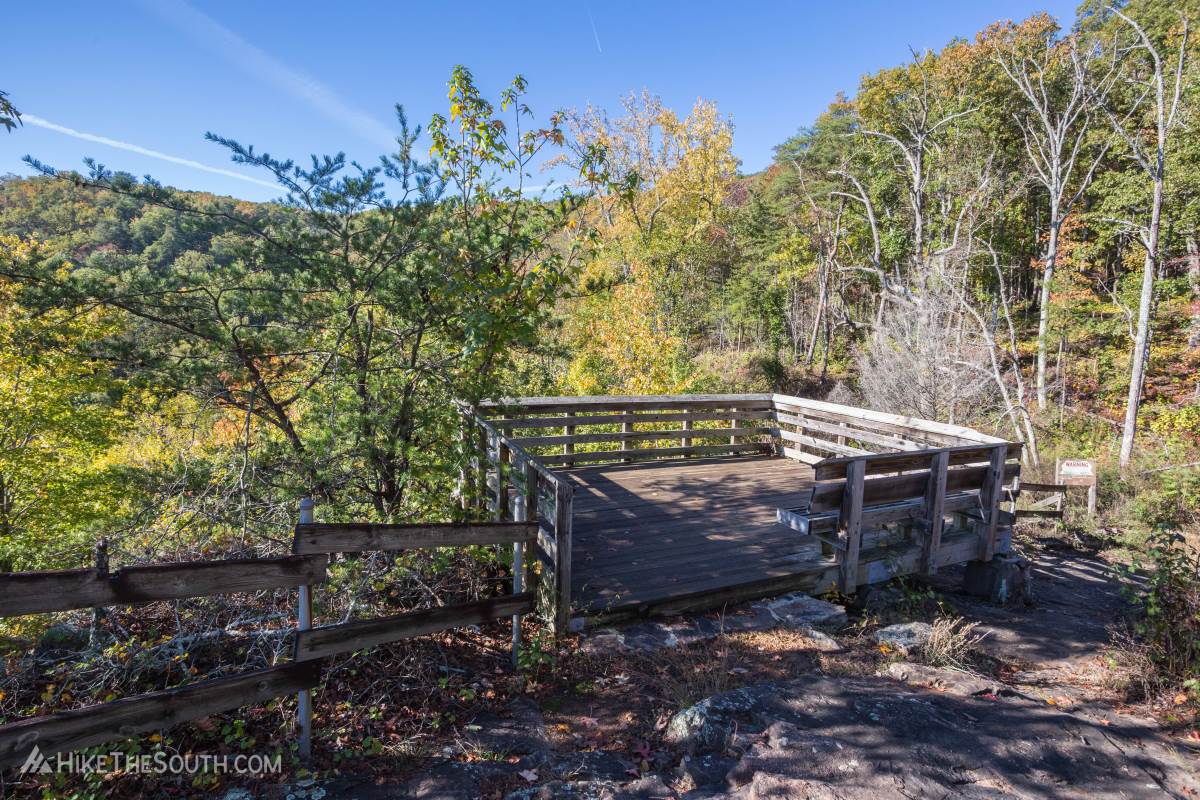 Johns Mountain Loop. 
Take the connector trail to the Keown Falls overlook.