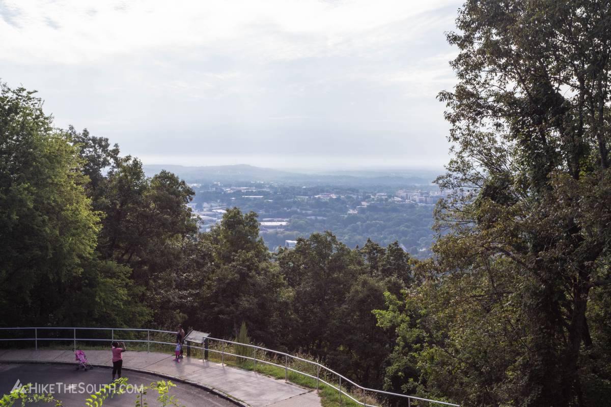 Kennesaw Mountain Summit. 
View at the end of Kennesaw Mountain Drive. Almost at the summit now.