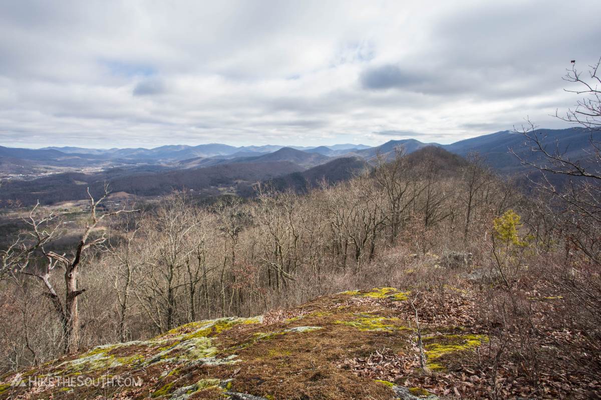 Miller Trek. 
Views from the side trail along the ridge toward Hiawassee to the east.