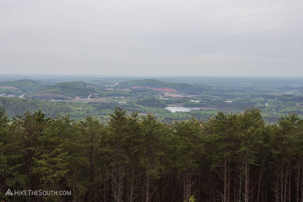Pine Mountain East Loop. 
View from the summit of Pine Mountain.