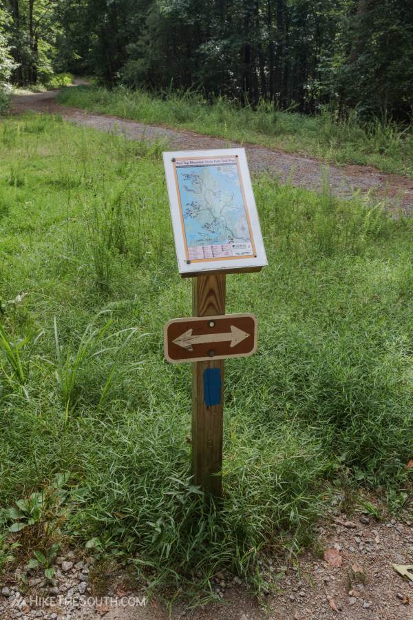 Red Top Mountain Iron Hill Loop. 
All but a couple intersections are well marked with arrows and maps.