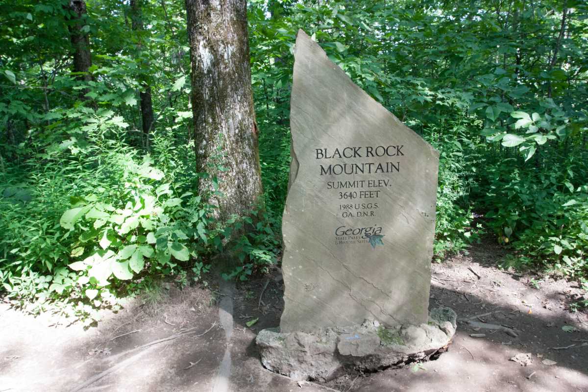 Tennessee Rock Trail. 
Black Rock Mountain summit.