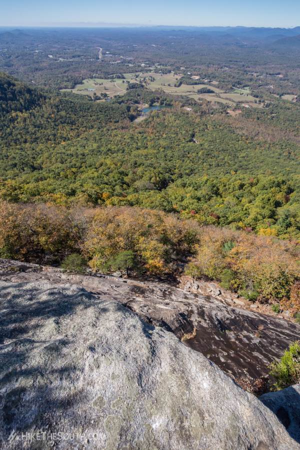Yonah Mountain. 
Views from above the main rock face of Yonah Mountain.